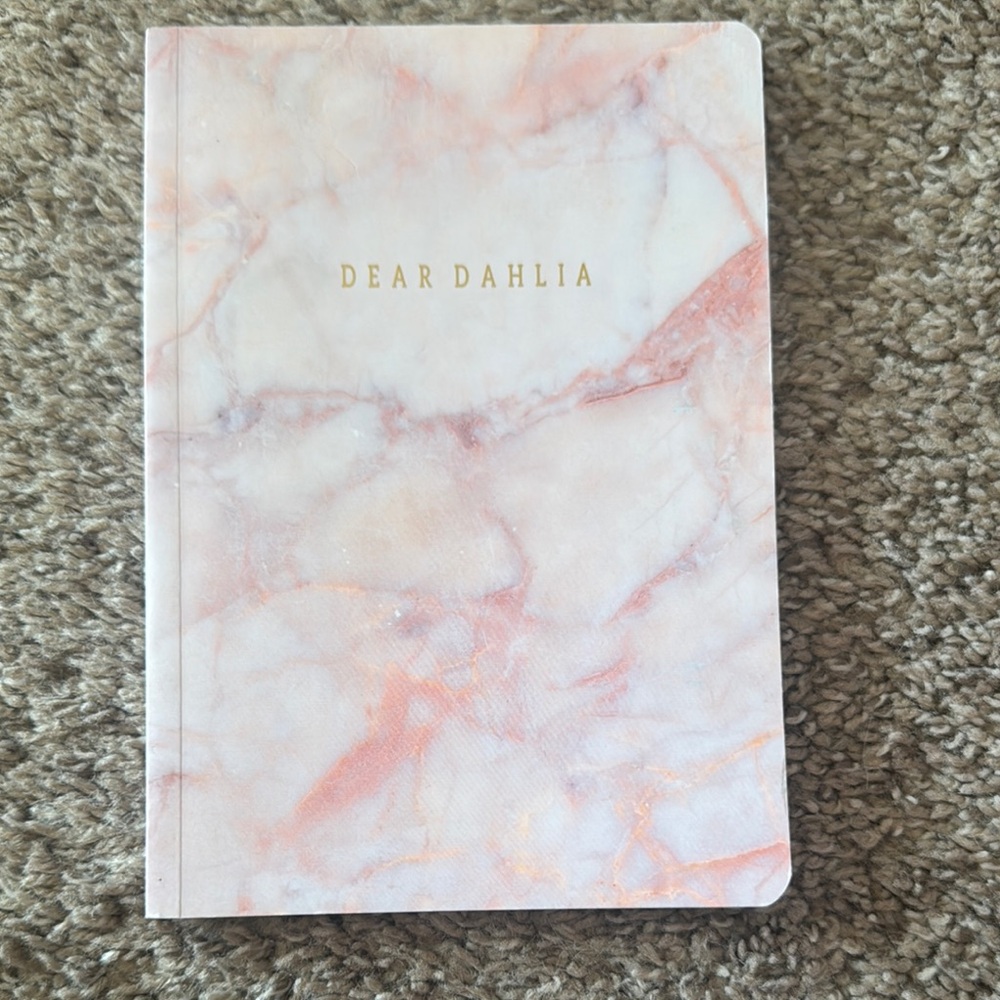 Dear Dahlia Marble Notebook